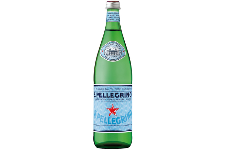 Вода S.Pellegrino минеральная газированная, стекло 0.75 литра