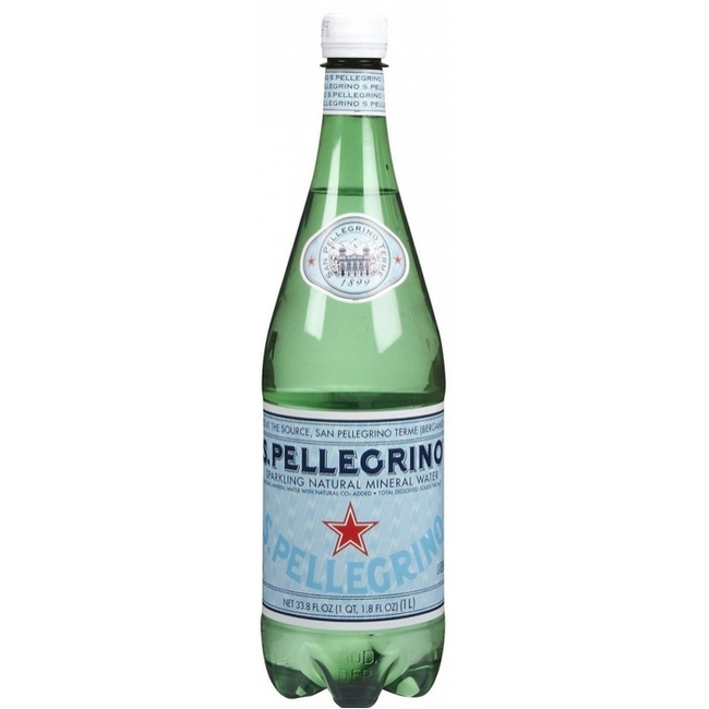 Вода S.Pellegrino минеральная газированная, ПЭТ 1 литр