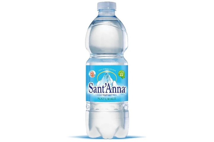 Вода Sant'Anna, источник Ребруан, минеральная, природная, столовая, негазированная, ПЭТ 0,5 литра
