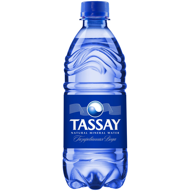 Природная минеральная вода Tassay газированная, ПЭТ 0.5 литра