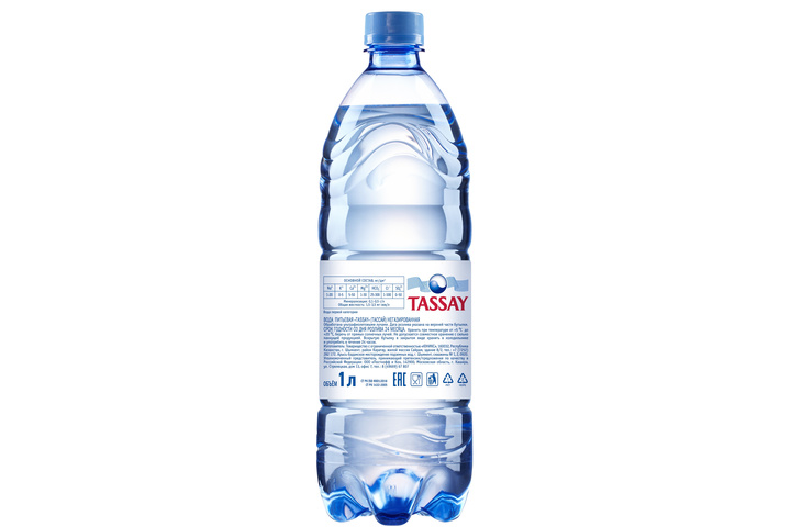 Природная питьевая вода Tassay негазированная, ПЭТ 1 литр