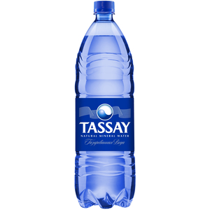 Природная минеральная вода Tassay газированная, пэт 1.5 литра