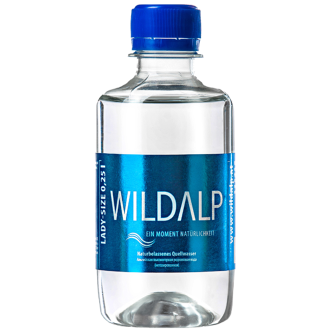 Альпийская вода Wildalp без газа 0.25 литра