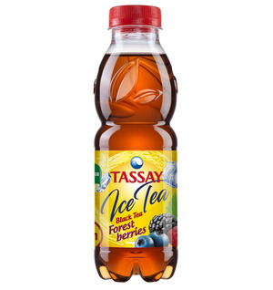 Холодный чай Tassay Ice Tea черный со вкусом лесных ягод, пэт 0.5 литра