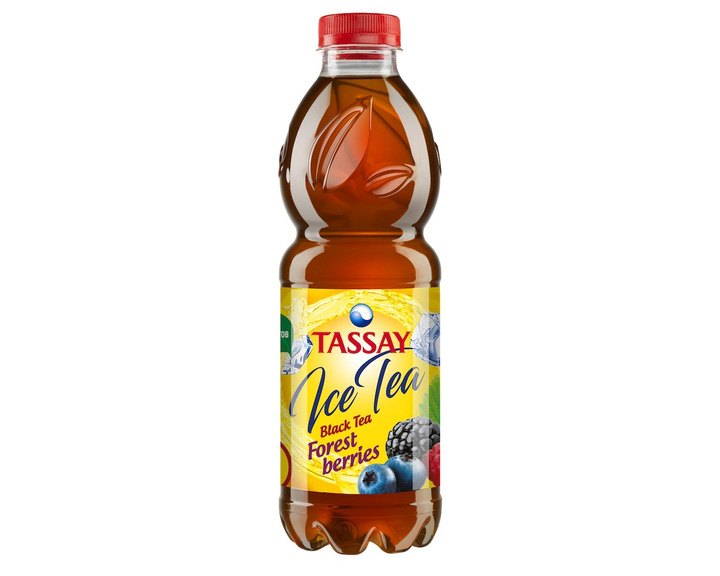Холодный чай Tassay Ice Tea черный со вкусом лесных ягод, пэт 1 литр