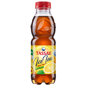 Холодный чай Tassay Ice Tea черный со вкусом лимона, пэт 0.5 литра