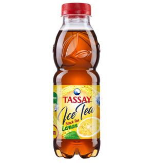 Холодный чай Tassay Ice Tea черный со вкусом лимона, пэт 0.5 литра