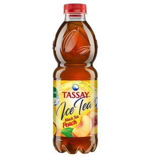 Холодный чай Tassay Ice Tea черный со вкусом персика, пэт 1 литр
