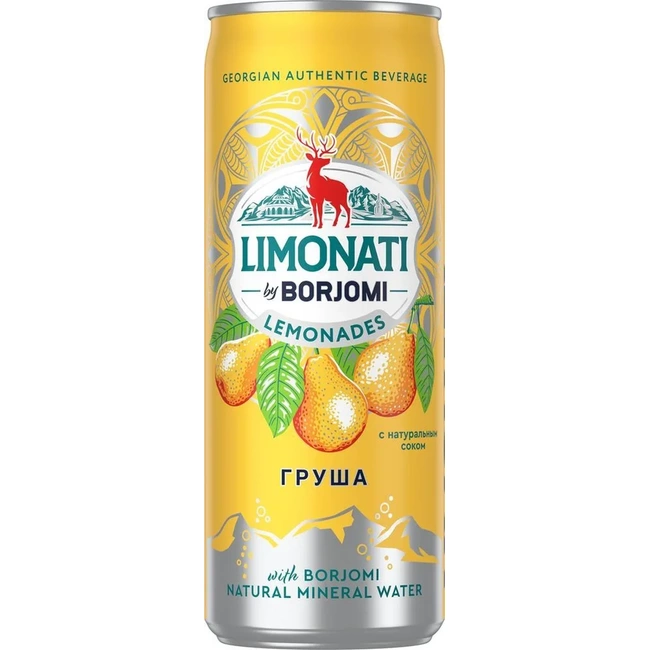 Лимонад Limonati by Borjomi грузинский Груша, 330 мл