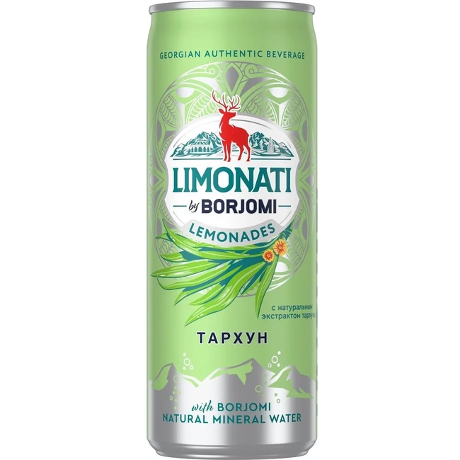 Лимонад Limonati by Borjomi грузинский Тархун, 330 мл