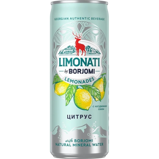 Лимонад Limonati by Borjomi грузинский Цитрус, 330 мл