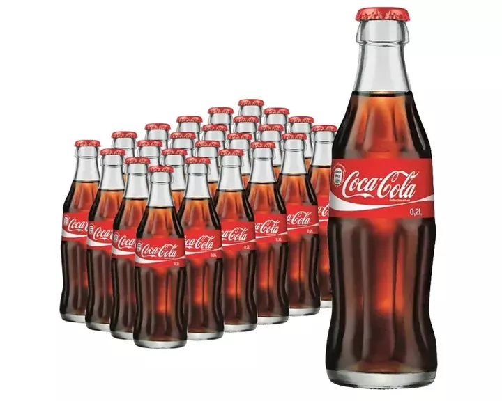 Газированный напиток Кока-Кола (Coca-Cola), стекло 0.2 литра (Италия)