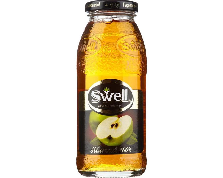 Нектар СВЕЛЛ (SWELL) Яблоко, стекло 0.25 литра