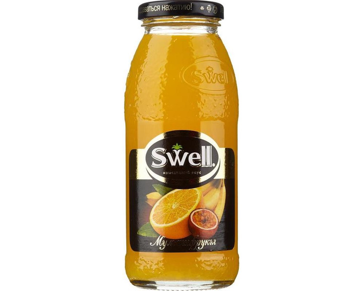 Нектар СВЕЛЛ (SWELL) Мультифрукт, стекло 0.25 литра 