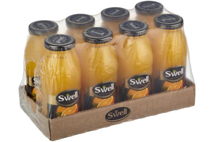 Сок СВЕЛЛ (SWELL) Апельсин с мякотью стекло 0.25 литра 
