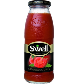 Сок СВЕЛЛ (SWELL) Томат с мякотью, стекло 0.25 литра 