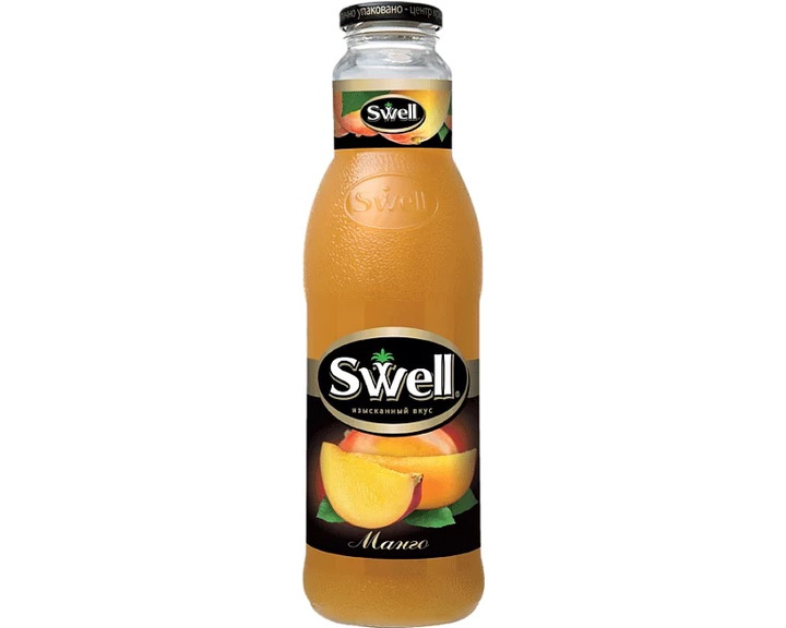 Нектар СВЕЛЛ (SWELL) Манго с мякотью, стекло 0.75 литра 
