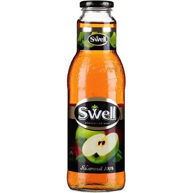 Сок СВЕЛЛ (SWELL) Яблоко стекло 0.75 литра 