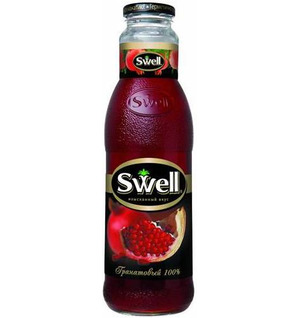 Сок СВЕЛЛ (SWELL) Гранат, стекло 0.75 литра 