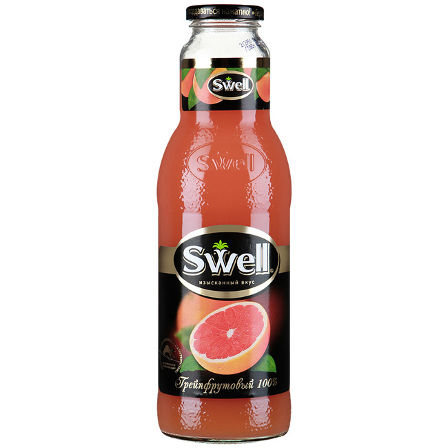 Сок СВЕЛЛ (SWELL) Красный грейпфрут стекло 0.75 литра 