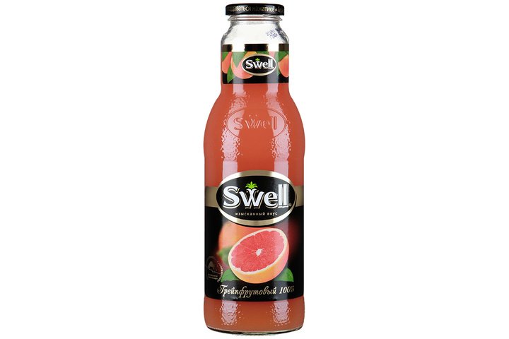 Сок СВЕЛЛ (SWELL) Красный грейпфрут стекло 0.75 литра 