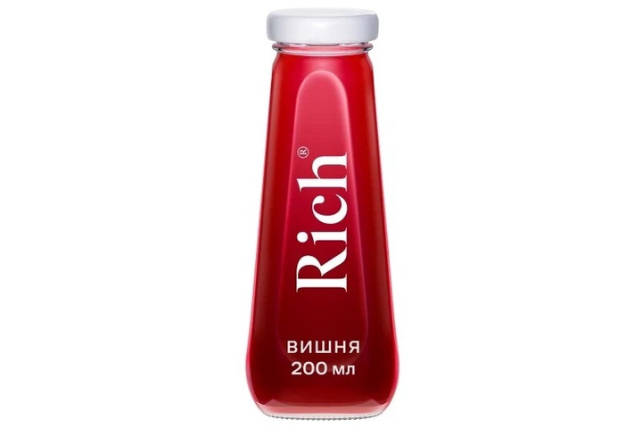 Сок Rich вишневый, стекло 0.2 литра