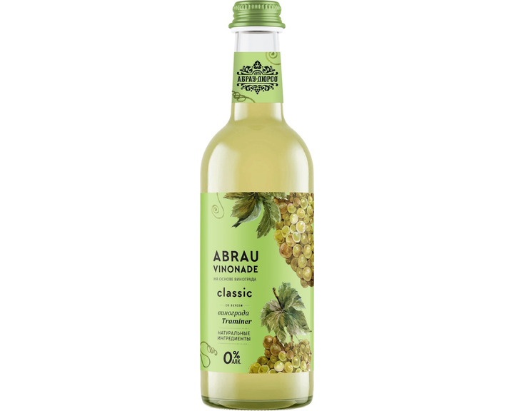 Напиток безалкогольный Abrau Vinonade Traminer сильногазированный, стекло 0.375 литра Напиток безалкогольный Abrau Vinonade Traminer сильногазированный, стекло 0.375 литра