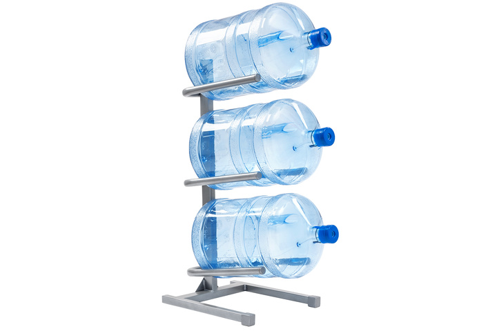 Подставка серая для 3 бутылей воды 19 литров